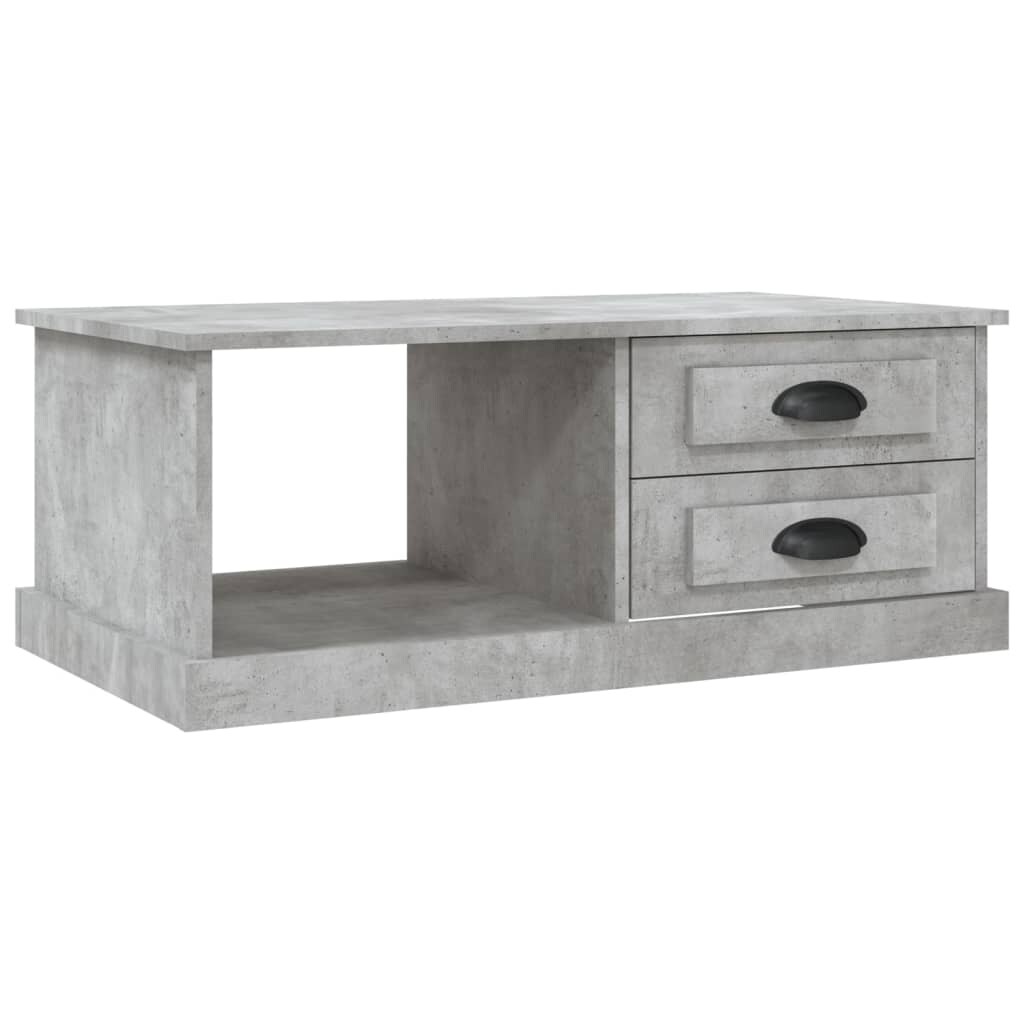 vidaXL Couchtisch Betongrau 90x50x35 cm Holzwerkstoff