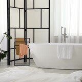 thumbnail of Relaxdays Handtuchständer, 3 Stangen, Stahl, H x B x T: 82,5 x 46 x 21 cm, stehender Duschtuchhalter fürs Bad, schwarz