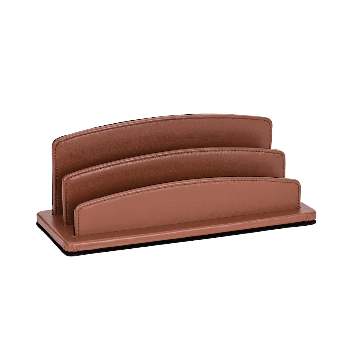 Quo Vadis - Trieur à courrier - Satiny - Marron - 26x10,5x10,5 cm - Cuir pleine fleur de vachette