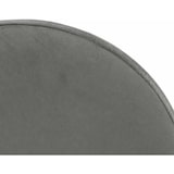 thumbnail of Tabouret de bar Ponte revêtement velours Gris/Noir