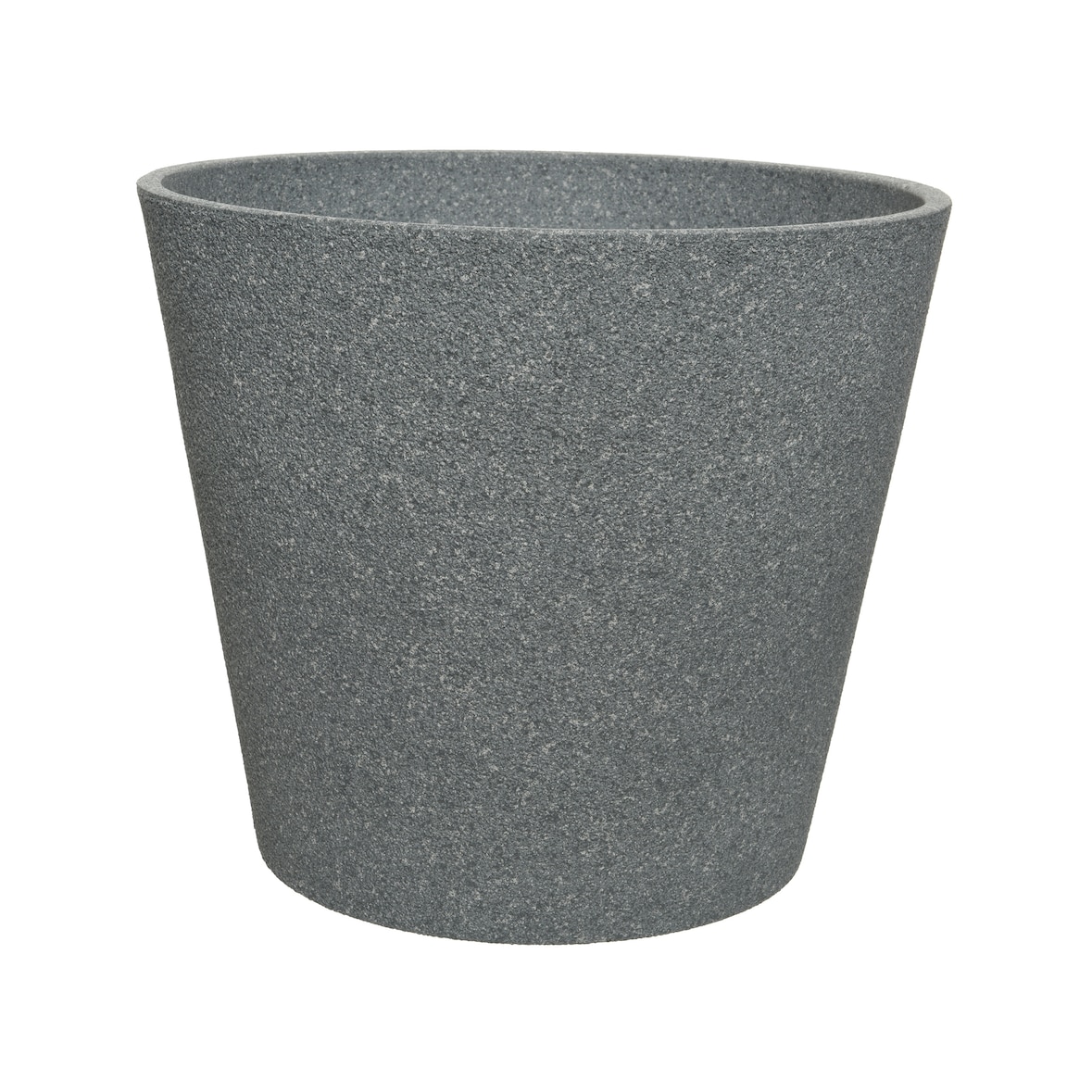 Blumentopf 26x30cm Keramik Outdoor Naturstein Optik Pflanzenkübel Blumenkübel Pflanzen Blumen Übertopf Pflanzentopf Pflanzgefäß draußen Garten Grau