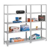 thumbnail of PROREGAL Fachbodenregal Schraubsystem | Grundregal | HxBxT 250x130x60cm | 6 Ebenen | Fachlast 350 kg | Beidseitig nutzbar | Verzinkt