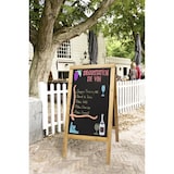 thumbnail of Securit®Tableau de trottoir  Duplo avec cadre en pin laqué