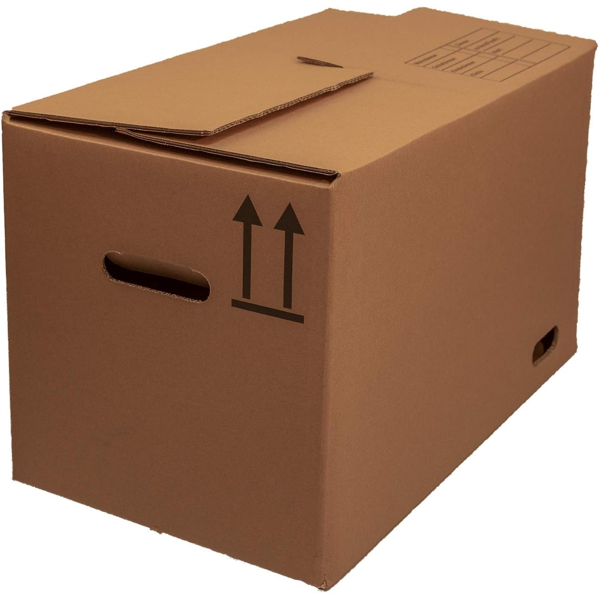 Umzugskarton XXL 650×350×370 mm - 2-wellig, Tragkraft 50 kg - Robuster - Versandkarton 65 x 35 x 37 cm