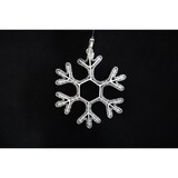 thumbnail of METRO Professional Fiocco di neve decorativo, alluminio/pvc/rame, 38 x 2 x 40 cm, 108 LED, 13,8 W, bianco caldo/freddo