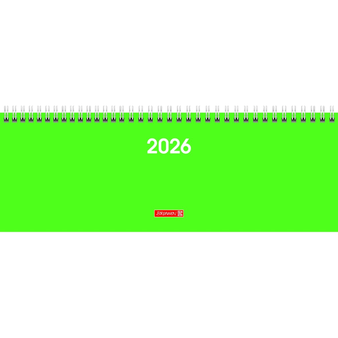 Querkalender 772 29,7x10,5cm 1 Woche/2 Seiten Karton-Umschlag grün 2026.