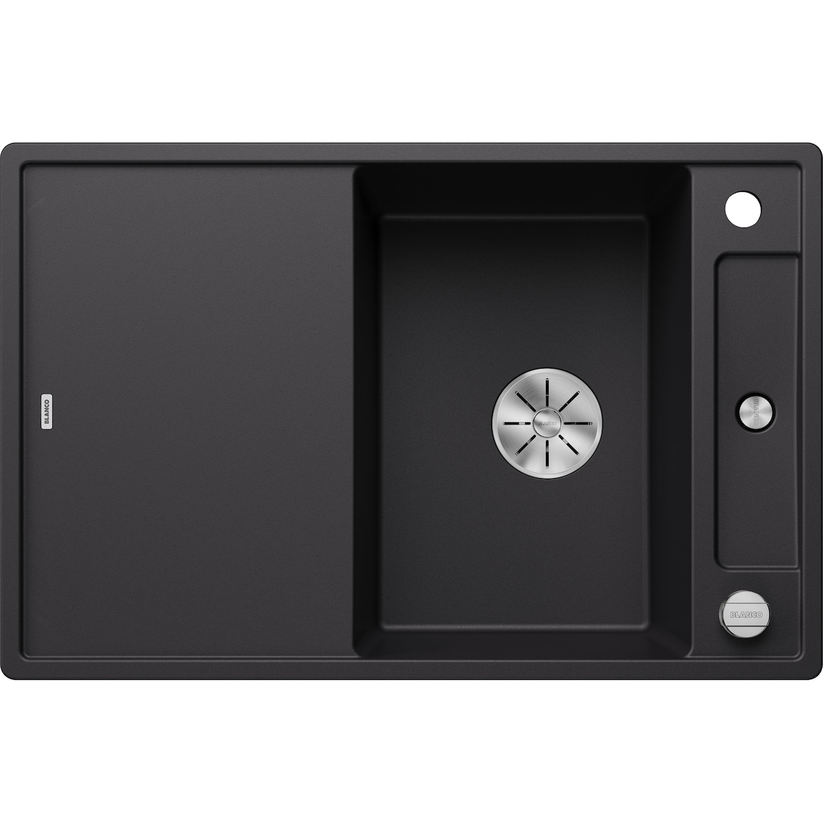 BLANCO AXIA III 45 S Spüle, Becken 525840 schwarz, Einbau von oben, 45 cm