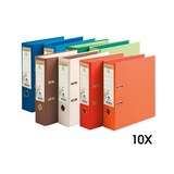 thumbnail of Exacompta - Réf. 53980E - Carton de 10 classeurs à levier A4 Prem'Touch - Dos 80mm - Mécanique 80mm - 32 x 29 x 8 cm - Assortis