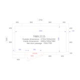 thumbnail of Chefgastro Kühl- und Frierzelle - 120mm BxTxH 2700x1500x2200mm