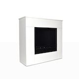 thumbnail of Bodenstehender Bioethanol-Kamin aus weißem Holz, hergestellt in Italien, Michelangelo, 96 x 36 x 90 h