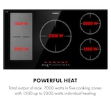 thumbnail of Delicatessa 90 Hybrid Einbaukochfeld Induktion 5 Zonen 7400W Schwarzes Glas