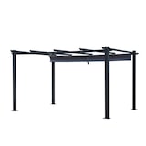 thumbnail of Tonnelle/Pergola aluminium 3x4m toile coulissante rétractable - GrisOHIO XL