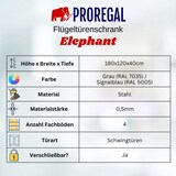 thumbnail of PROREGAL Mega Deal 2x Flügeltürenschrank ELEPHANT Metall Aktenschrank abschließbar 2 Türen 180x120x40cm Stahl 4 Ebenen Stahlschrank Blau/Lichtgrau