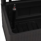 thumbnail of vidaXL Plantenbak hoog met latwerk en zelfbewateringssysteem antraciet