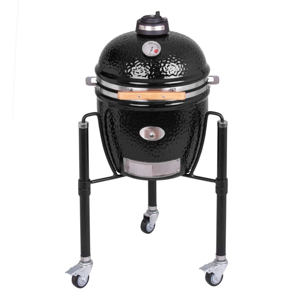 Kamado Grill Professionale Monolith Junior - con Carrello - Griglia Ø33 cm