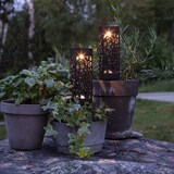 thumbnail of LED Solar Wegleuchten warmweiß  18cm Lichtsensor schwarz 2er Set