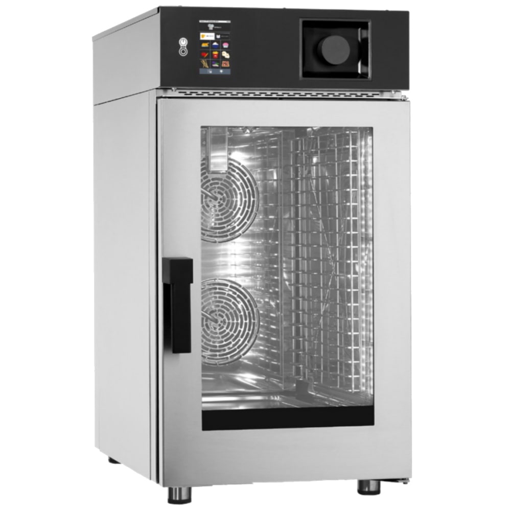 EURAST - Combi-elektrische oven met automatische reiniging 10 gn 1/1 - 520x800x1000 mm - 13800 W 400/3V - 41W101MK