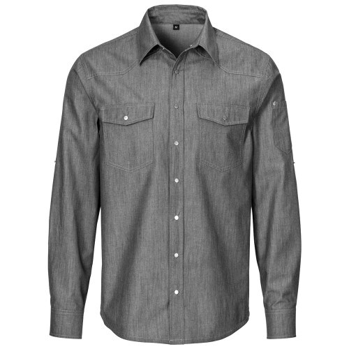 233 - Herren-Jeanshemd, Denim : schwarz 100% Baumwolle 140 g/m² S