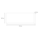 thumbnail of Biolareira com queimador de lareira a bioetanol em aço inoxidável 7 lt 91,5X18,7XH9,5 cm