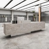 thumbnail of Empfangstresen, Bar, Holz- und Metalldesign, kommerzieller Empfangstresen, geeignet für Café und Geschäft 280×60×100cm【DLSA280】