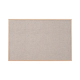 thumbnail of Pizarra de avisos Bi-Office Earth New Basic, 88,5x58,5 cm, Superficie de Tela Gris Claro, Marco de Pino PEFC
