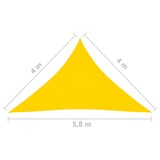 thumbnail of vidaXL Sonnensegel Oxford-Gewebe Dreieckig 4x4x5,8 m Gelb