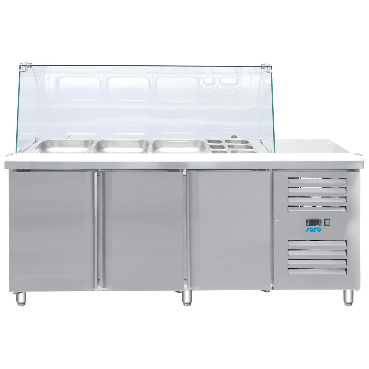 Saro Gekoelde werkbank met glazen kap Model GN 3100 TNS