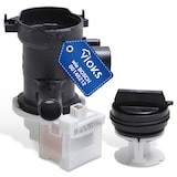 thumbnail of Ablaufpumpe kompatibel mit Bosch 00145212 mit Pumpenkopf für Waschmaschine