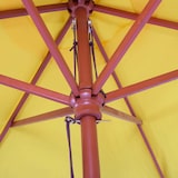 thumbnail of Sonnenschirm Florida, Gartenschirm Marktschirm, Ø 3m Polyester/Holz ~ gelb