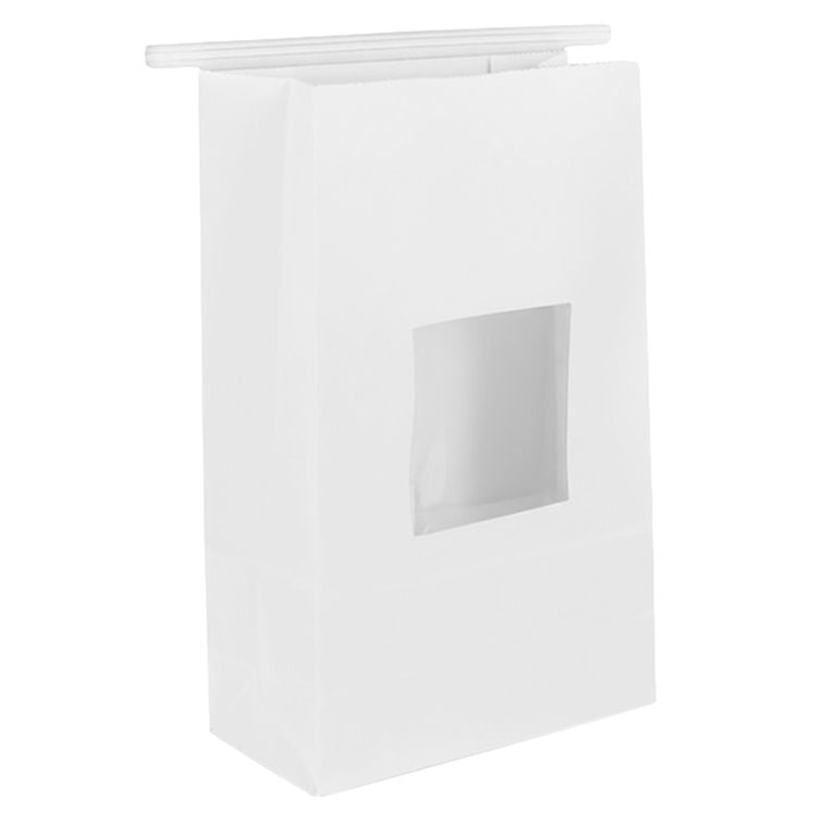 MONOUSO - SOS-Tüte Weiß mit Verschluss und Fenster 15+7x23cm (1000 Stück)