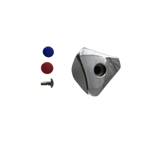 Maniglia in ottone cromato broccia 8/18 a triangolo