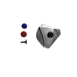 thumbnail of Maniglia in ottone cromato broccia 8/18 a triangolo