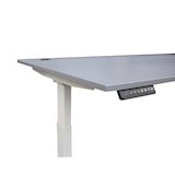 thumbnail of Elektrisch höhenverstellbarer Schreibtisch, 600-1250 x 1200 x 800 mm, lichtgrau