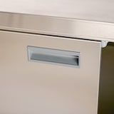 thumbnail of Romux® Mesa de Aço Inoxidável para Hotelaria de Parede com Portas de Batente 1000x600x850 mm Desmontável | Mesa de Trabalho Inox Bar Restaurante