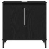 thumbnail of vidaXL Wastafelkast met plank Zwart eiken 58 x 33 x 60 cm Bewerkt hout