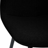 thumbnail of 2er Set Esszimmerstuhl RAZON - Stoff Schwarz 45x54x88 cm | Essstühle Esszimmerstühle Küchenstühle Wohnzimmerstühle
