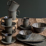 thumbnail of Coffret de 6 tasses à café avec sous tasses Liv bleu 9 cl -  Rond Porcelaine Table Passion 9.00x6.00 cm