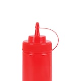 thumbnail of METRO PROFESSIONAL Quetschflasche, Polyethylen/Polypropylen,, Ø 7 x 20 cm, 0.49 L, mit Verschlusskappe, rot, 4 Stück