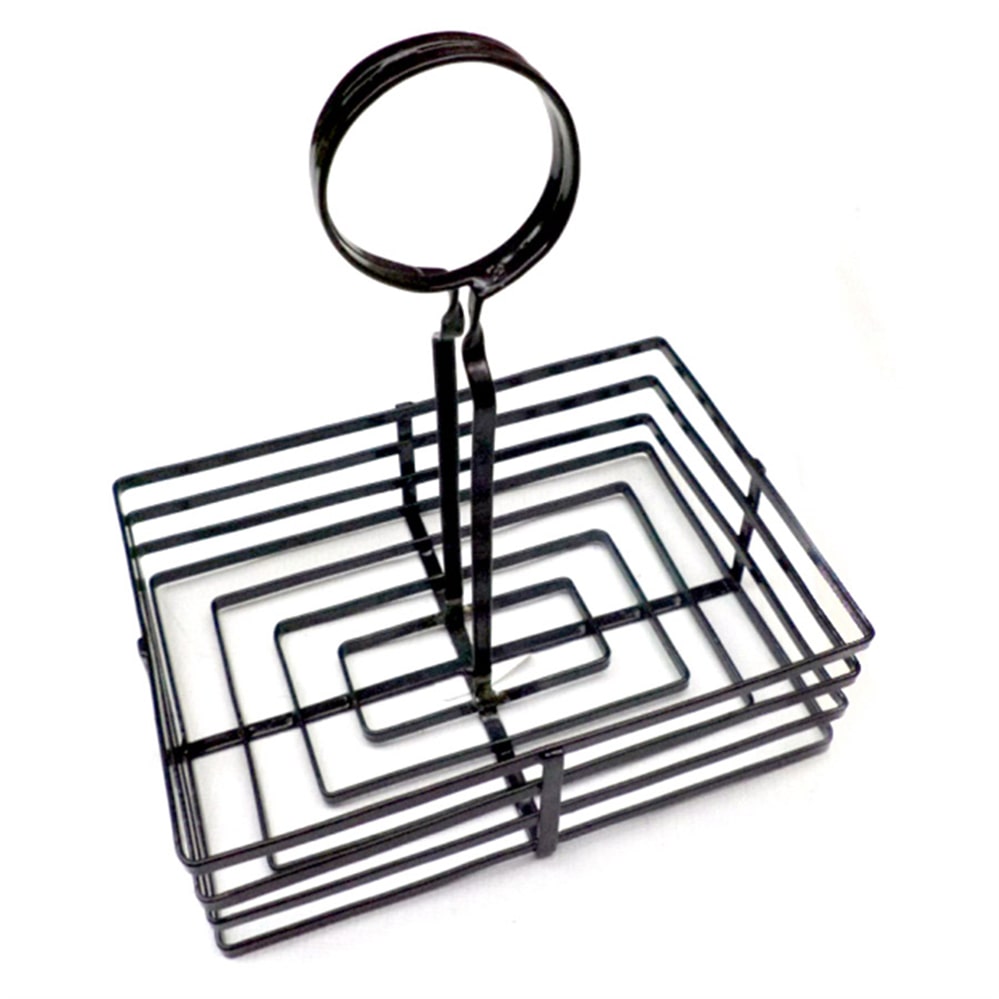 Garcia de Pou - Basket Condiments 20,5X15X20 Cm Noir Fer