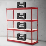 thumbnail of Schwerlastregal 160x60x180 cm rot