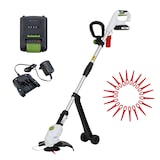 thumbnail of Akku Rasentrimmer 20 V 2,0 Ah Akku & Ladegerät 26 cm Kantenschneider Trimmer inkl. 20x Nylonmesser