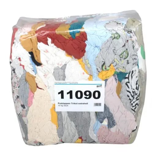 Putzlappen Trikot extrahell, Baumwolle, Säcke a 10 kg