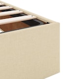thumbnail of vidaXL Ottoman-Bett ohne Matratze Creme 90x200 cm Stoff