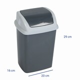 thumbnail of Abfalleimer MAULswing 5 L, Schwingdeckel, Kunststoff