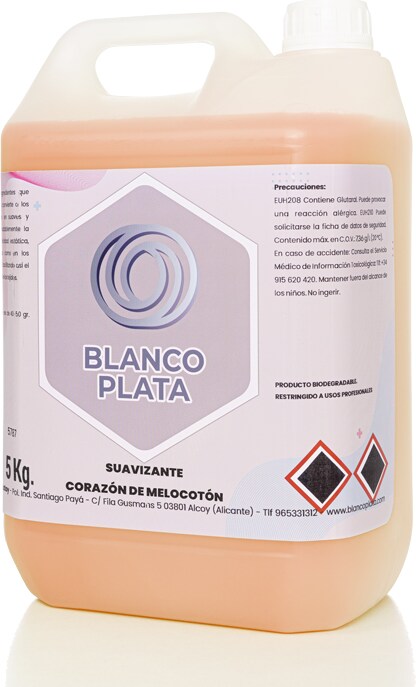 Suavizante Melocotón Blancoplata 5 litros 100 lavados