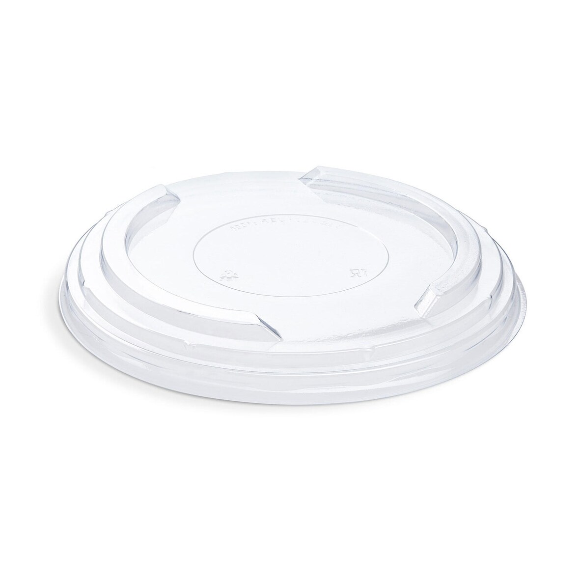 50x Deckel transparent Ø185mm aus rPET für Salatschalen Feinkostschalen