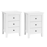 thumbnail of COSTWAY Nachttisch mit 3 Schubladen, Nachttisch für Boxspringbett, Beistelltisch, Nachttisch für Wohnzimmer, Schlafzimmer