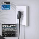 thumbnail of CSL - 1m Telefonkabel TAE-F Stecker auf RJ11 Stecker − Int. Norm 6P4C / 4-polig belegt − Flachkabel - TAE-F - schwarz