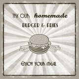 thumbnail of Mank Serviette aus Tissue - Retro Burger in Braun 33 x 33 cm, 100 Stück