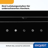 thumbnail of Exquisit KFD 60-9 Duo Inox Kopffrei-Dunstabzugshaube, 60 cm breit, Abluft/Umluft, Touch control, edelstahl